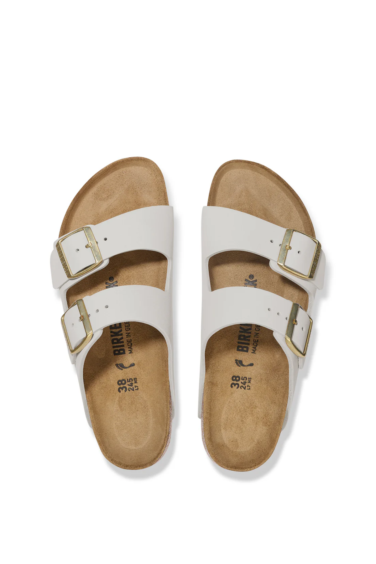 Arizona Antique White Nubuck Leather Regular