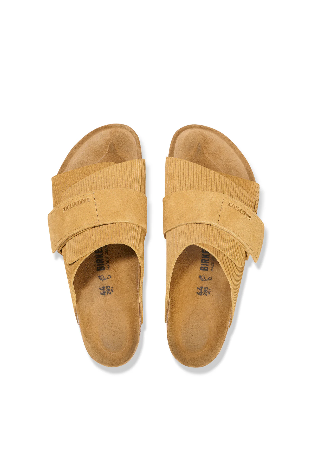 Kyoto Corduroy Cork Brown Embossed Suede Leather Narrow