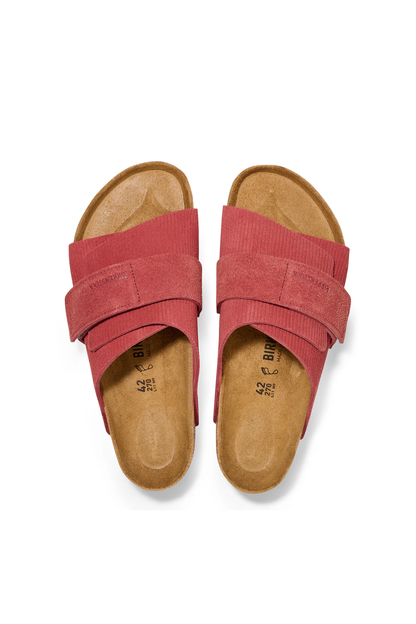 Kyoto Corduroy Sienna Red Embossed Suede Regular