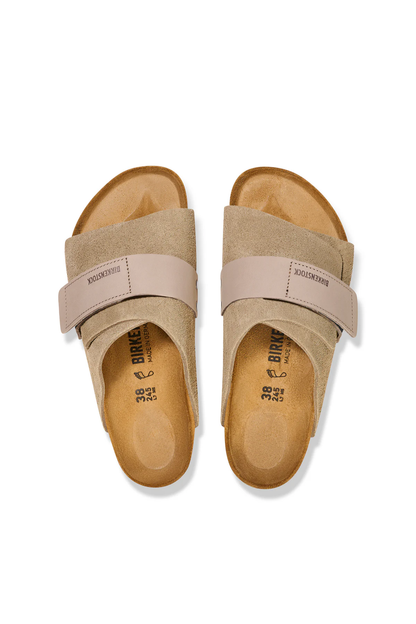 Kyoto Taupe Suede/nubuck Leather Narrow