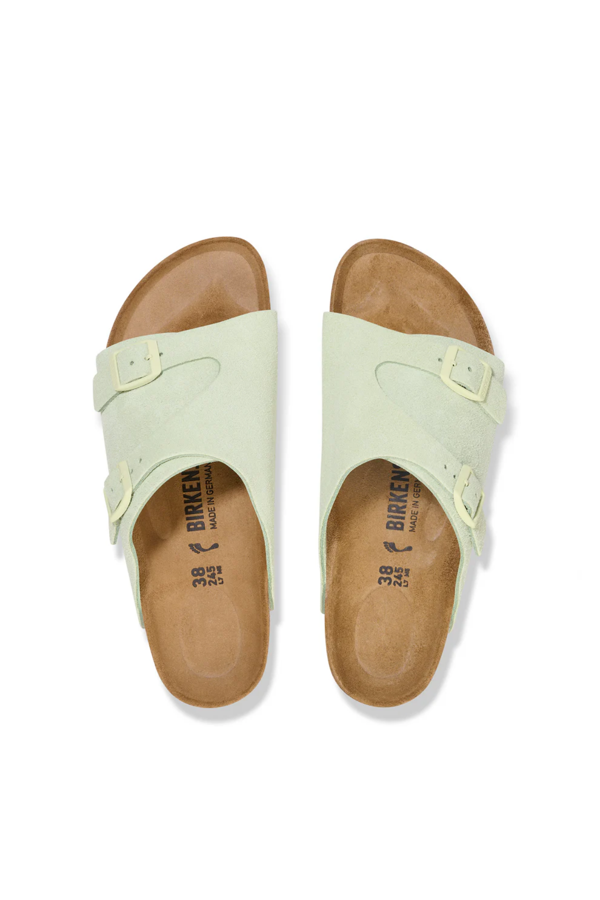 Zurich Faded Lime Suede Leather Regular