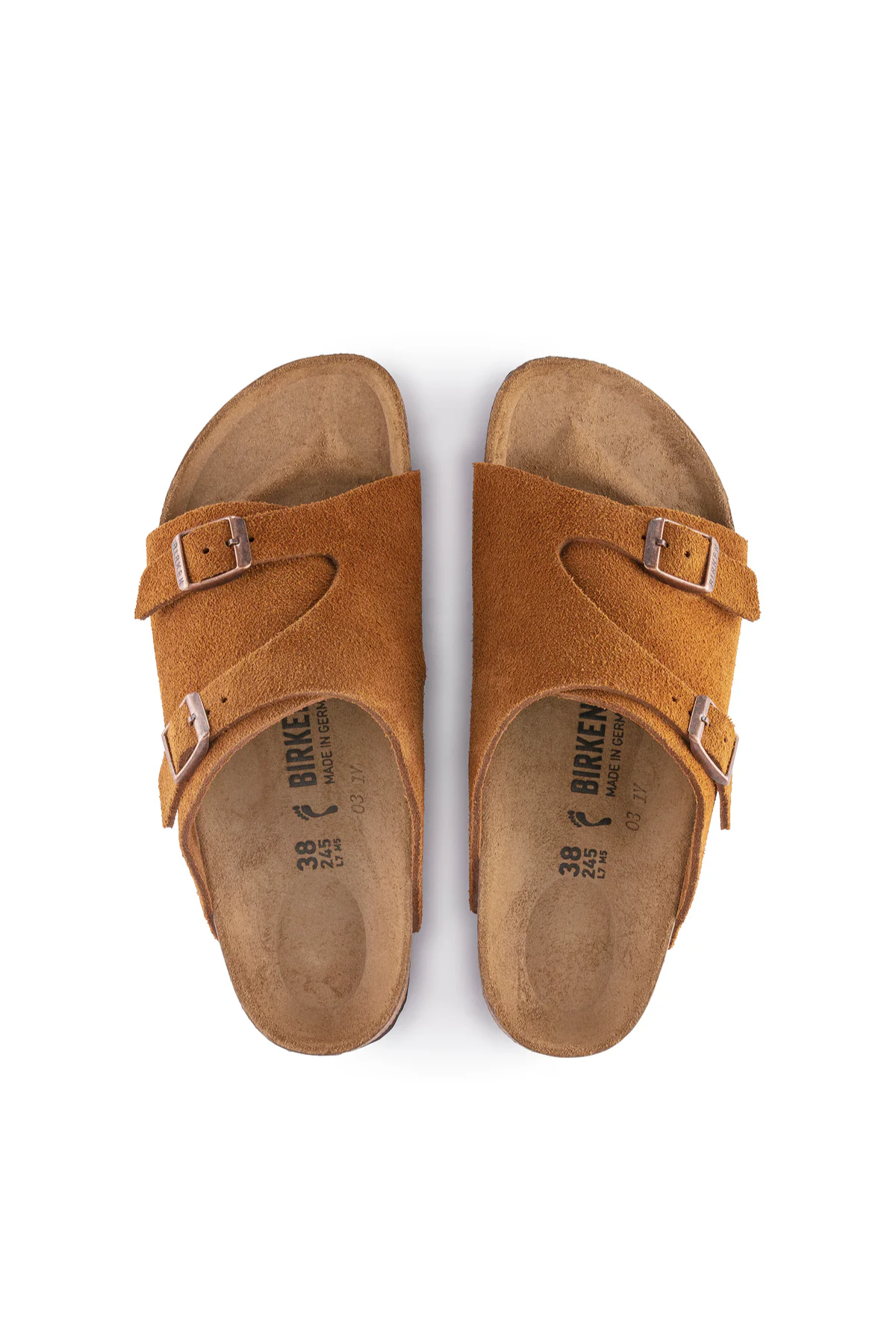 Zurich Mink Suede Leather Narrow