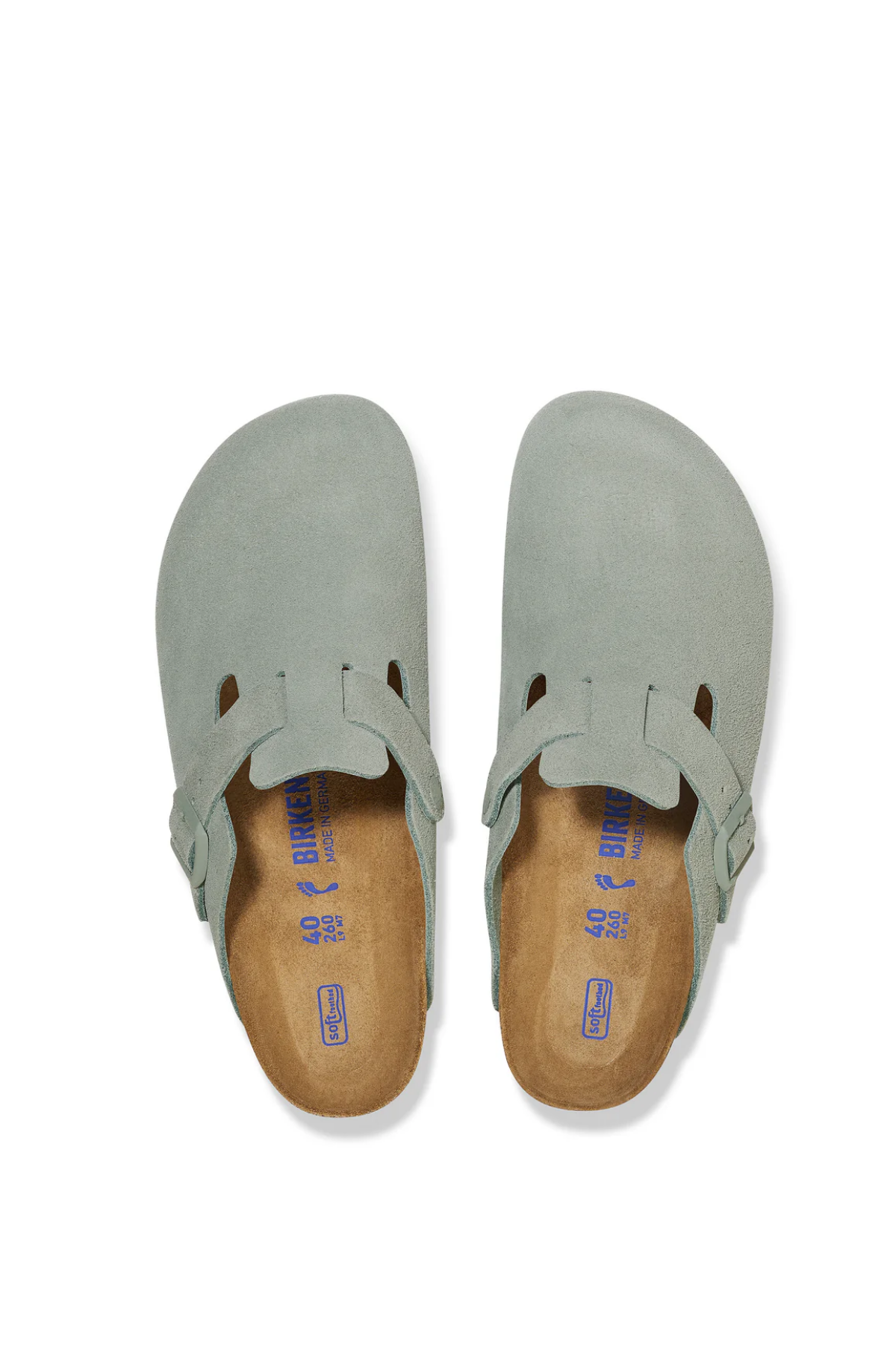 Boston Sfb Pure Sage Suede Leather Narrow