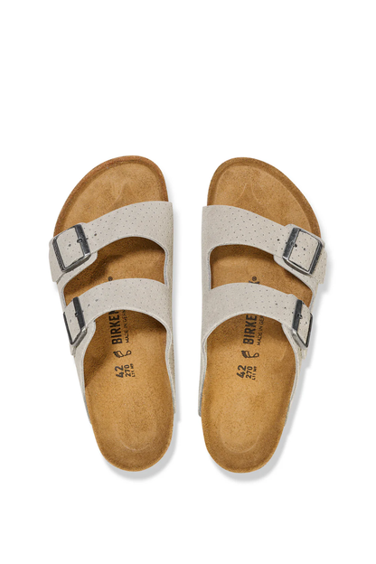 Arizona Stone Coin Embossed Suede Leather Regular
