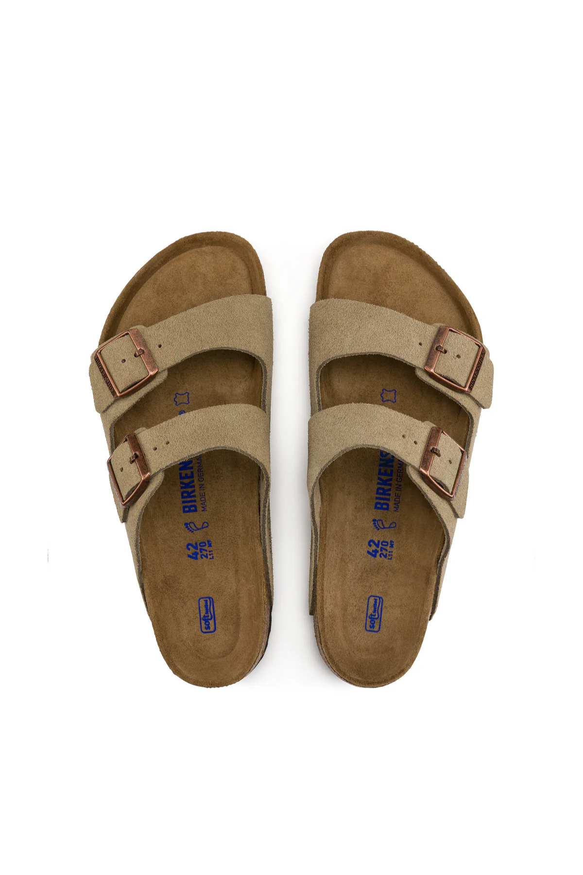 Arizona Sfb Taupe Suede Leather Narrow