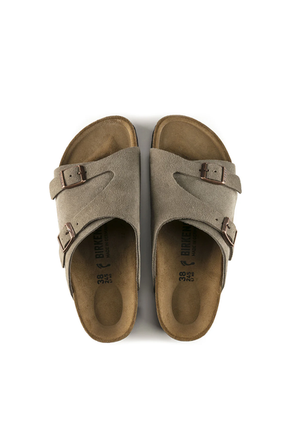 Zurich Taupe Suede Leather Regular