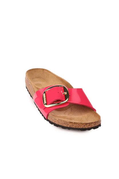 Madrid Big Buckle Patent Fuchsia Fusion Birko-flor Regular