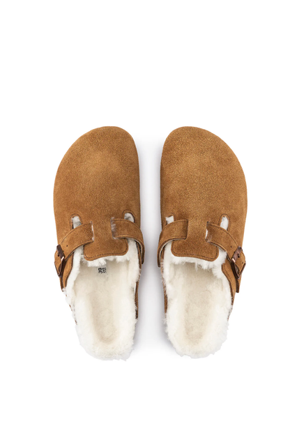 Boston Shearling Mink Suede Leather/Shearling Narrow