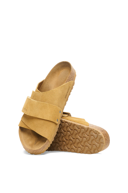 Kyoto Corduroy Cork Brown Embossed Suede Leather Regular