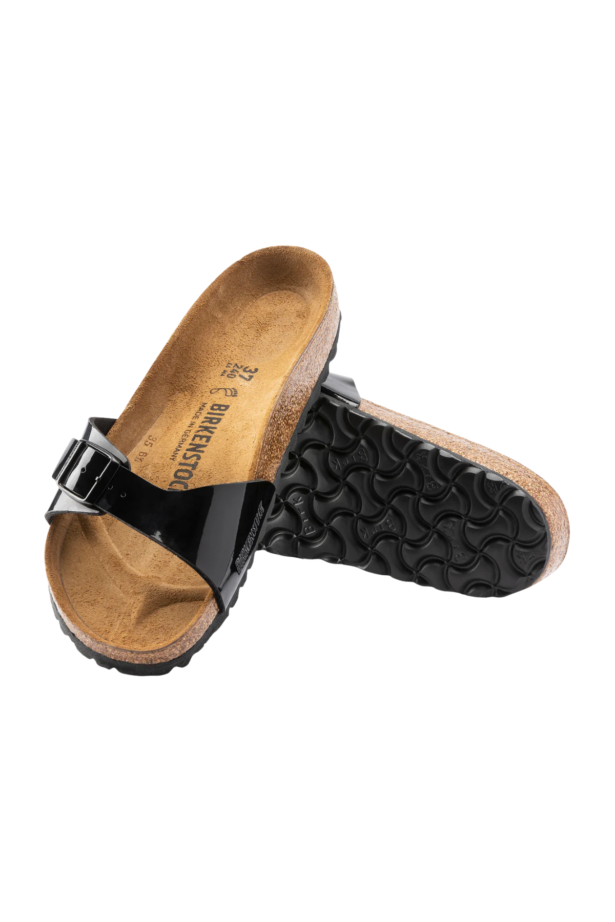 Madrid Patent Black Birko-flor Narrow