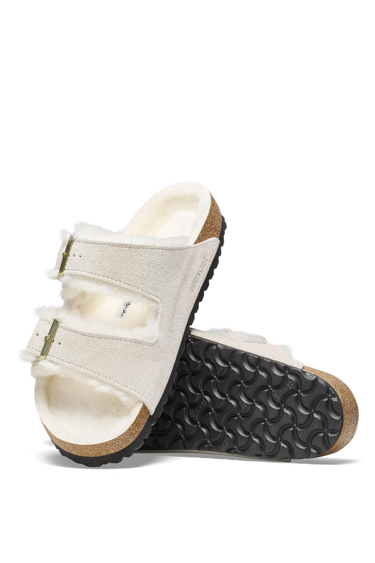 Arizona Shearling Antique White Suede Leather/shearling Regular