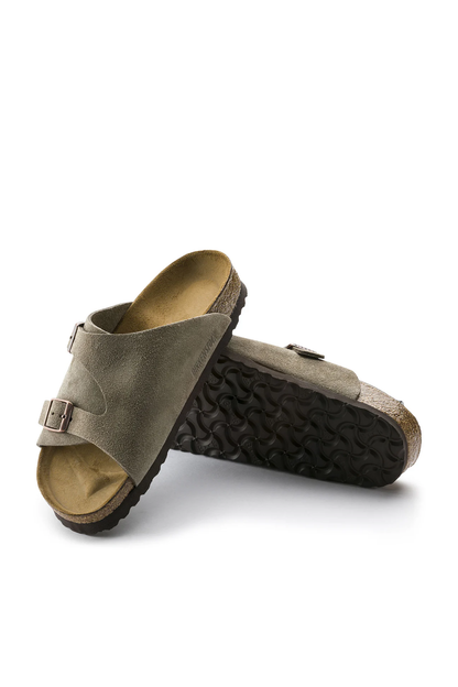 Zurich Taupe Suede Leather Narrow