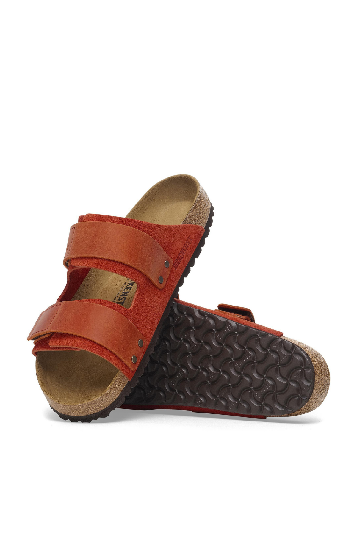 Uji Rust Brown Suede/nubuck Leather Narrow