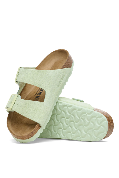 Arizona Faded Lime Suede Leather Narrow