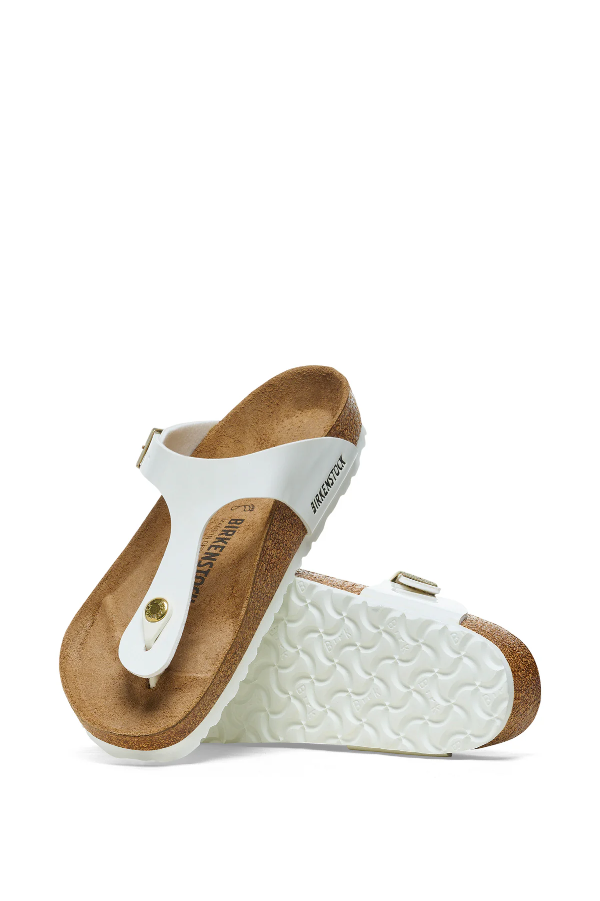 Gizeh Patent White Birko-flor Regular