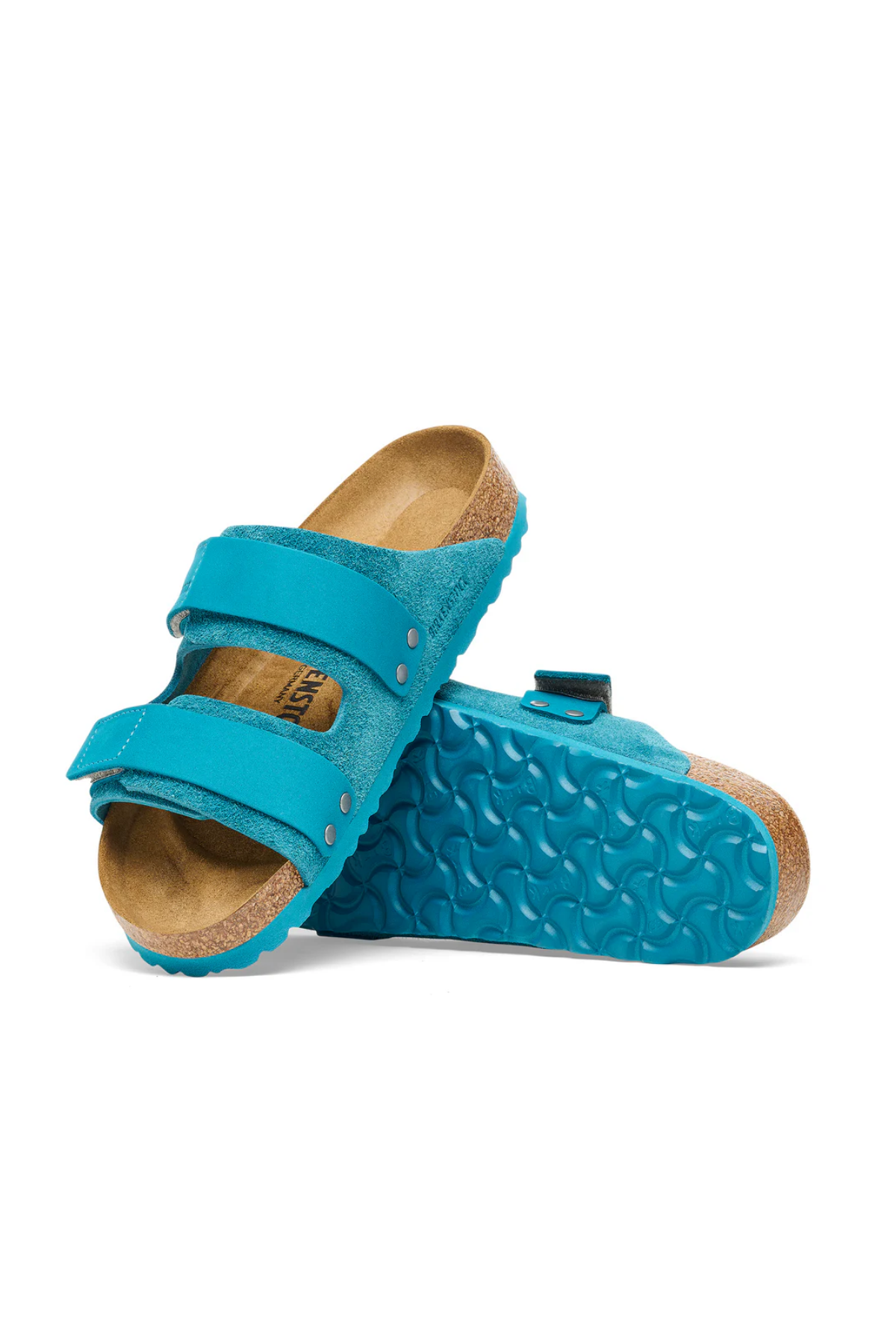Uji Deep Turquoise Suede/nubuck Leather Narrow