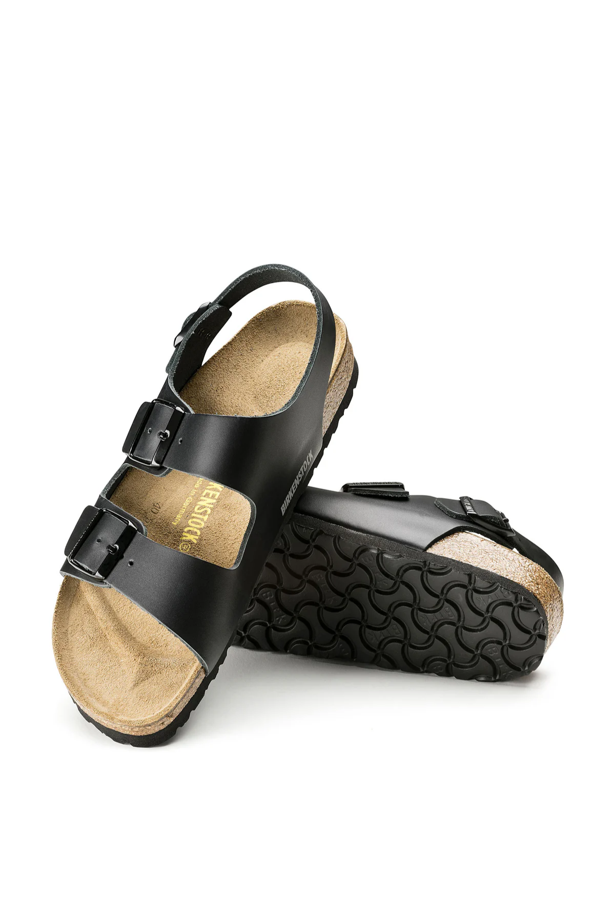 Birkenstock Milano Black Smooth Leather Narrow