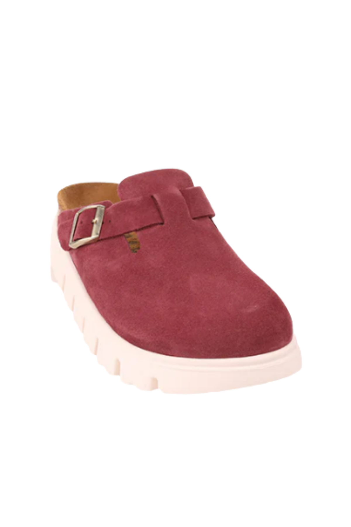 Boston Chunky Berry Crush Suede Leather Narrow