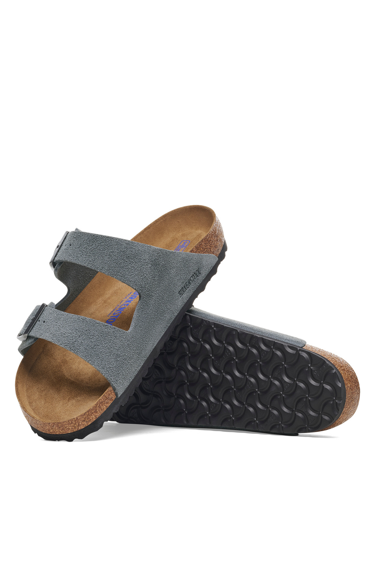 Arizona Sfb Basalt Grey Suede Leather Narrow