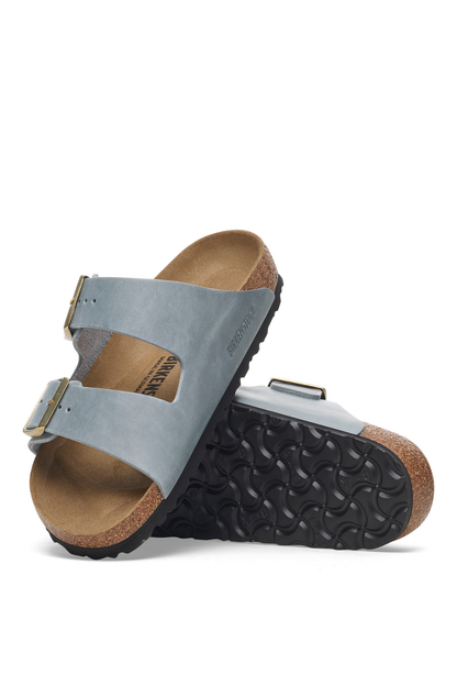 Arizona Basalt Grey Oiled Leather Narrow