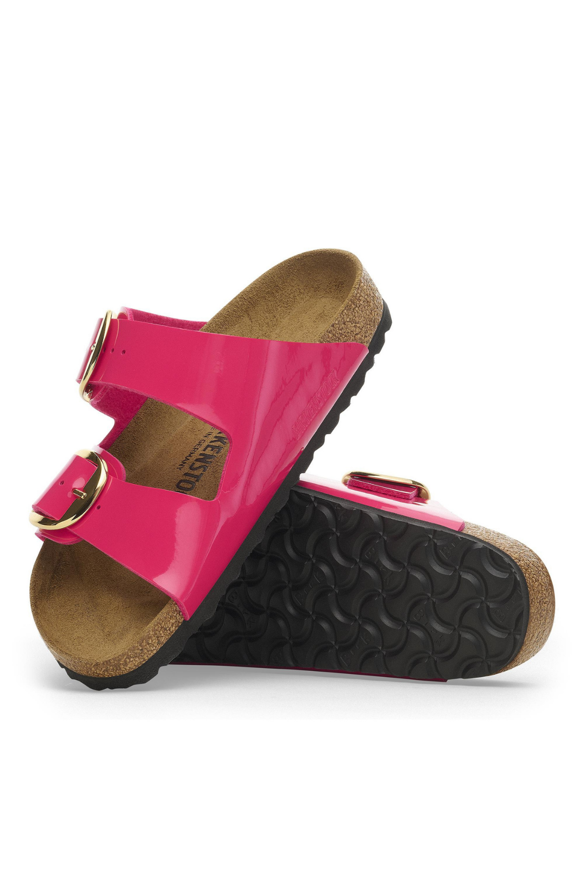 Arizona Big Buckle Patent Fuchsia Fusion Birko-flor Narrow