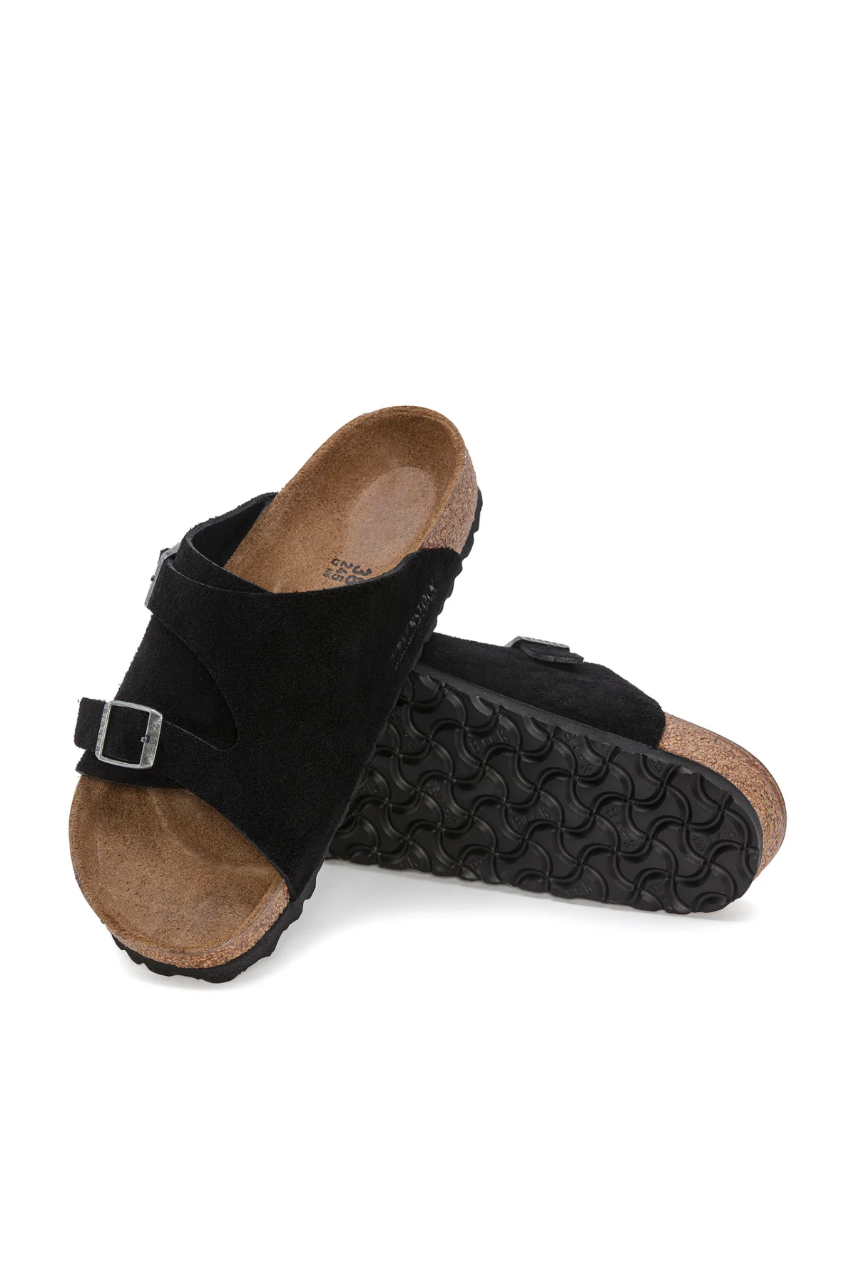Zurich Black Suede Leather Narrow