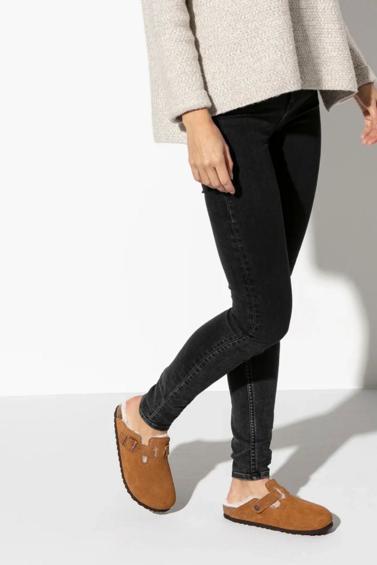 Boston Shearling Mink Suede Leather/Shearling Regular