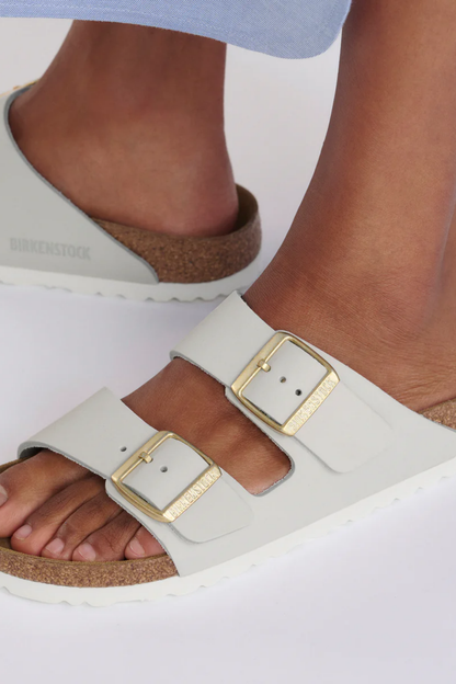 Arizona Antique White Nubuck Leather Narrow
