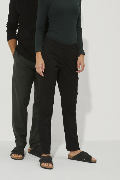Kyoto Black Suede/nubuck Leather Narrow