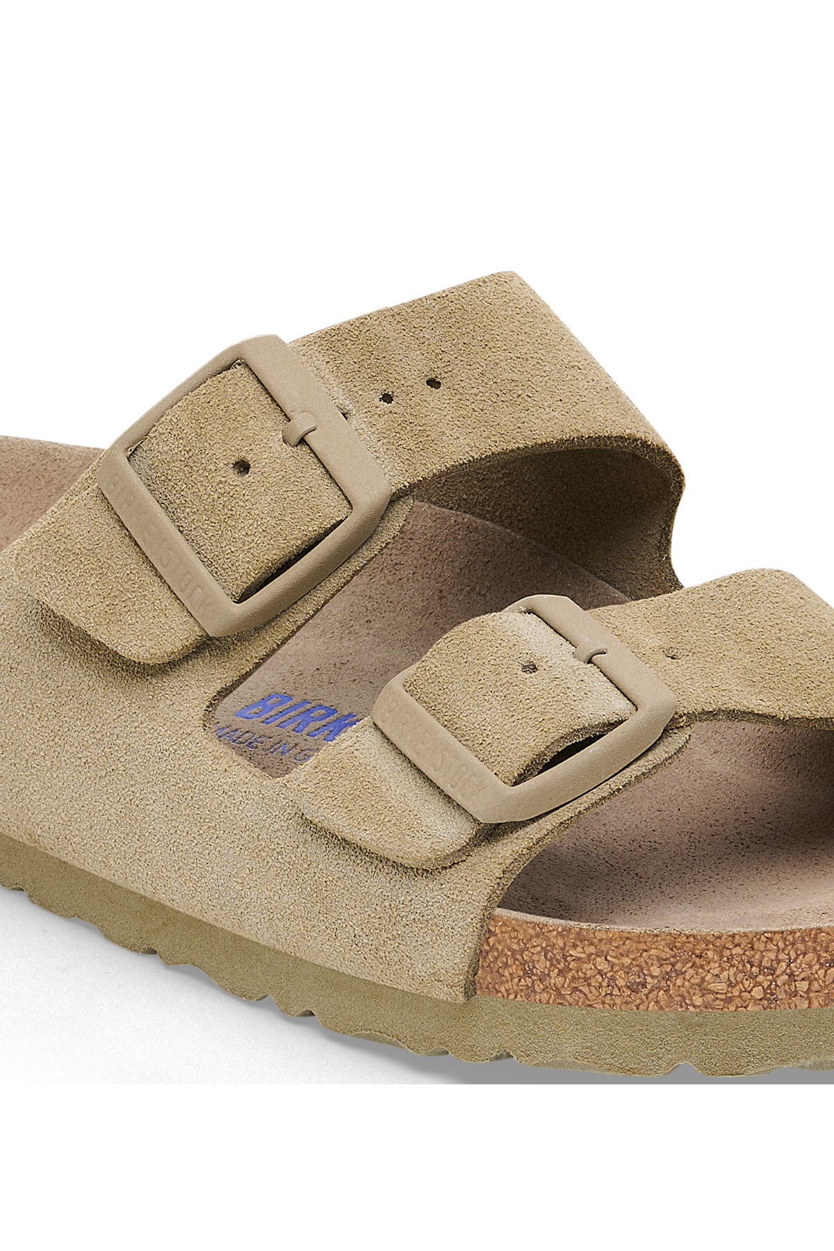 Arizona Sfb Faded Khaki Suede Leather Narrow