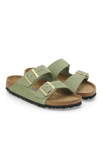 Arizona Sfb Green Tea Suede Leather Narrow