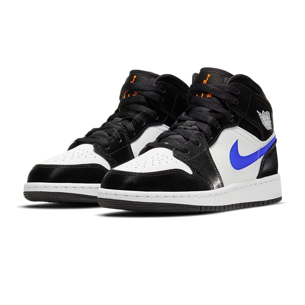 1 Mid White Black Racer Blue GS