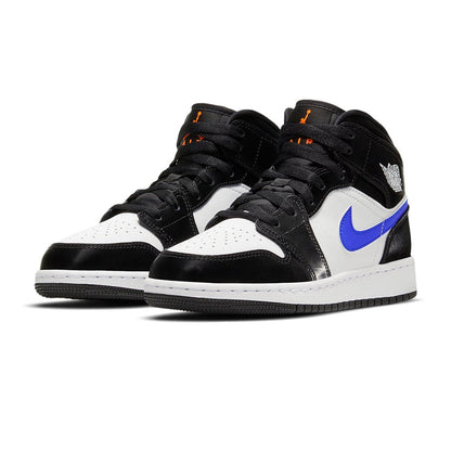 1 Mid White Black Racer Blue GS