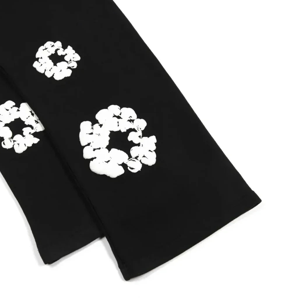 Denim Tears Cotton Wreath Sweatpants Black