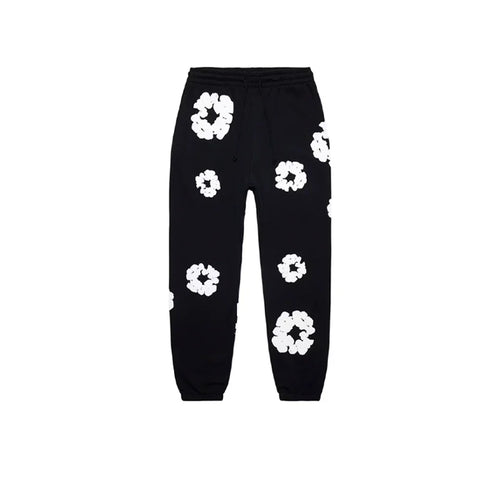 Denim Tears Cotton Wreath Sweatpants Black