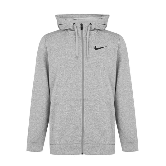 Nike Dri-FIT Full-Zip Training Hoodie Grey