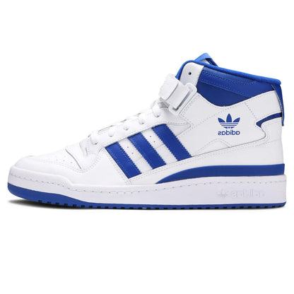 Forum Mid White Royal Blue