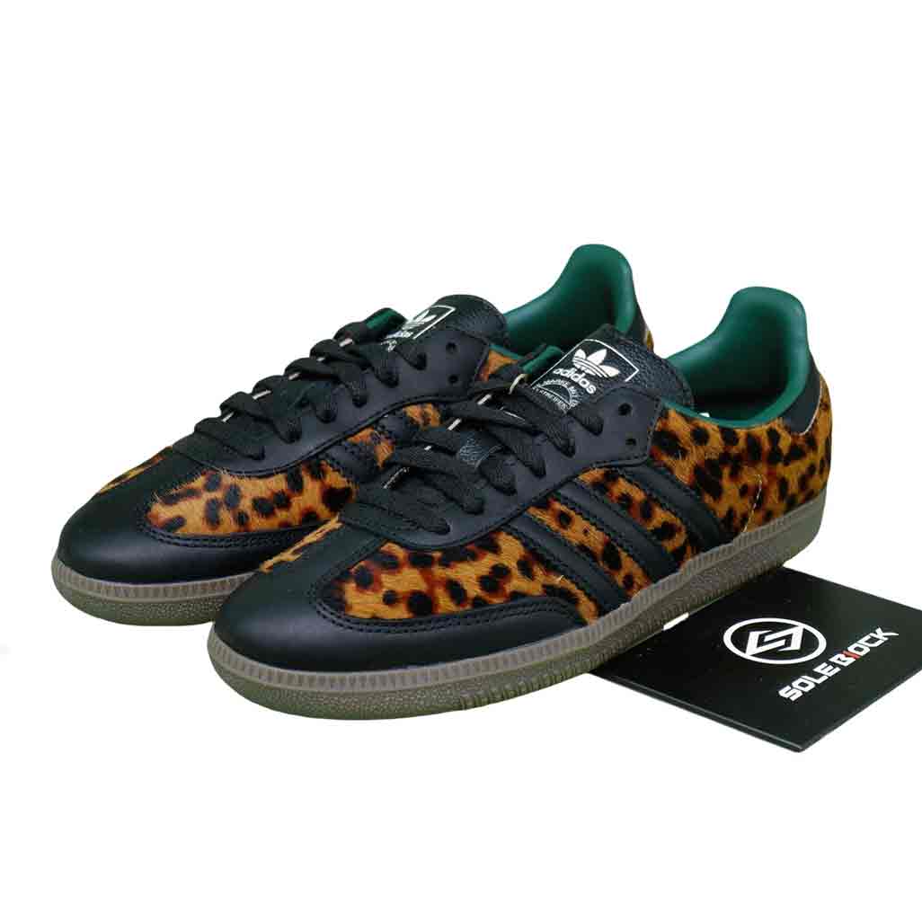 Samba OG Black Green Leopard W