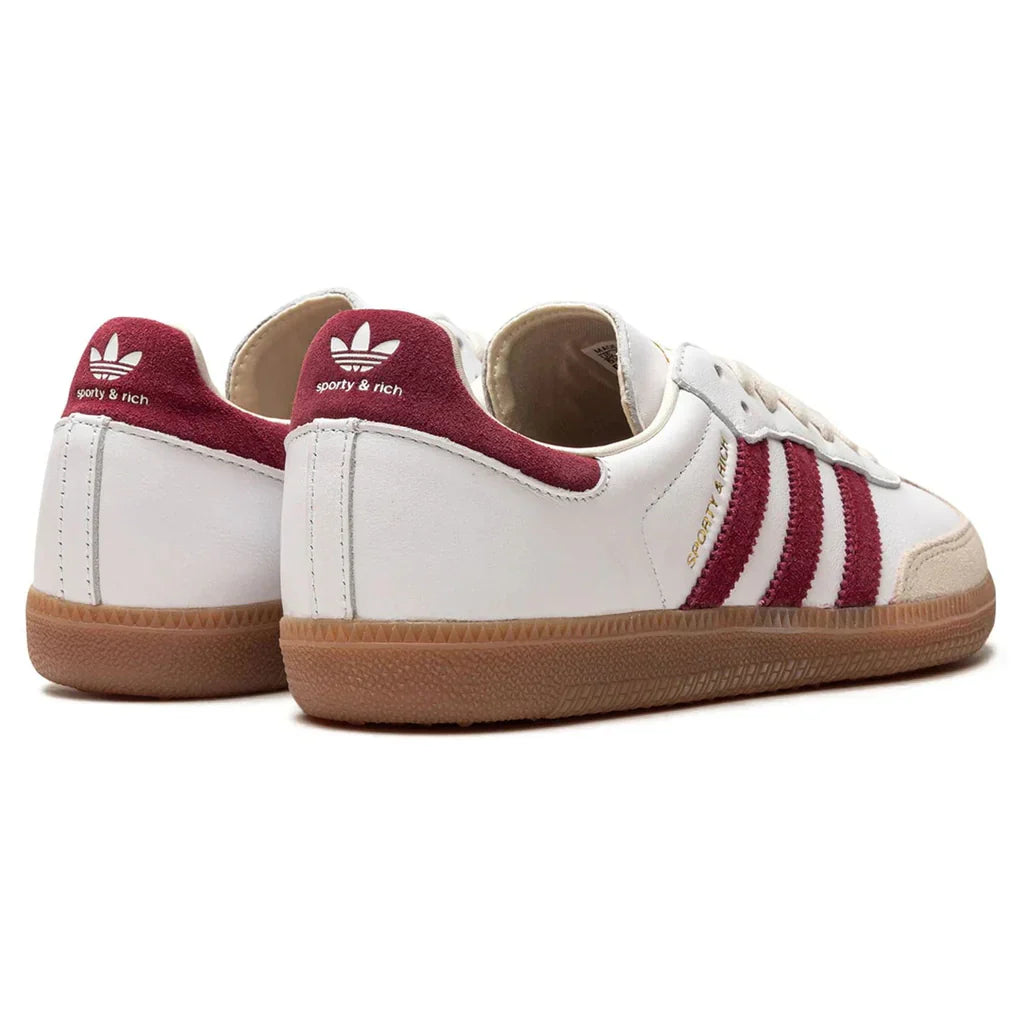 Samba Sporty & Rich 'White Collegiate Burgundy'