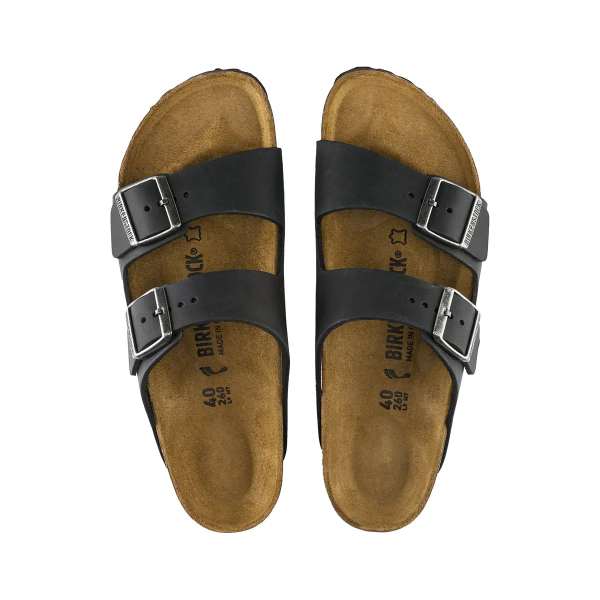 Arizona Black Oiled Leather Narrow