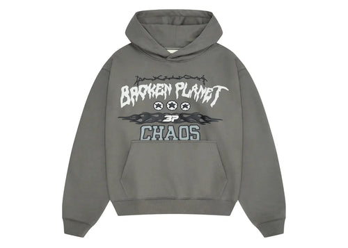 Broken Planet Chaos Hoodie Gunmetal Grey
