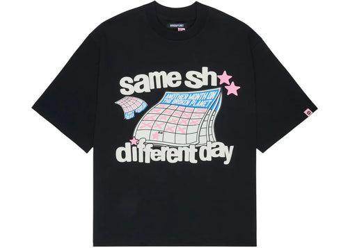 Broken Planet Market Different Day T Shirt Midnight Black