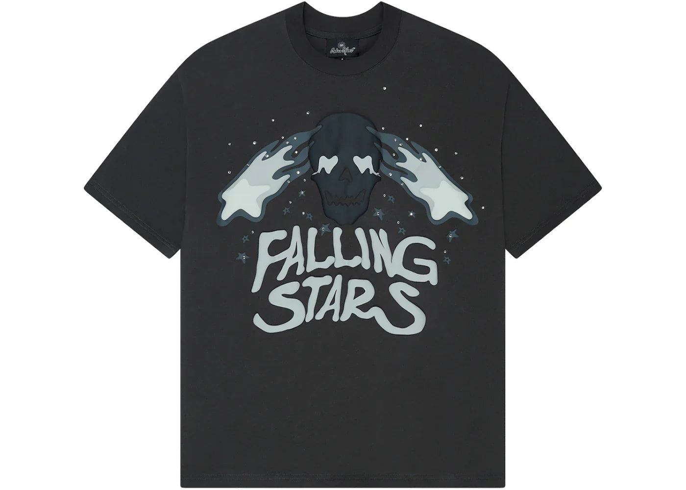 Broken Planet Falling Stars T-Shirt Soot Black