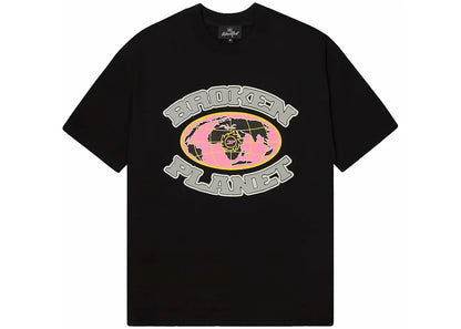 Broken Planet Grid T-shirt Midnight Black