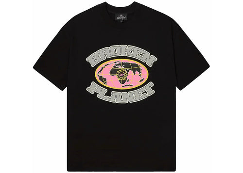 Broken Planet Grid T-shirt Midnight Black