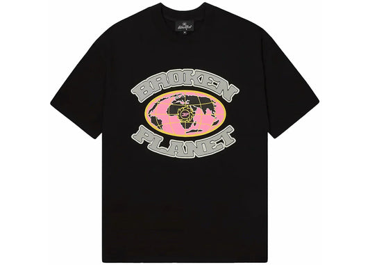 Broken Planet Grid T-shirt Midnight Black