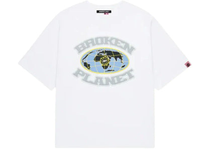 Broken Planet Market Grid T Shirt Snow White