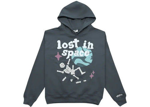 Broken Planet Lost in Space Hoodie Soot Black