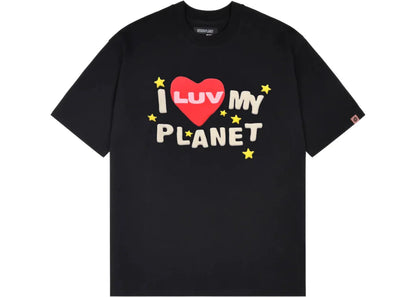 Broken Planet Luv My Planet T-shirt Midnight Black