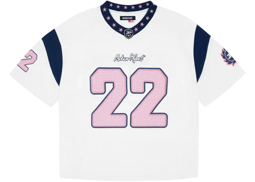 Broken Planet Market All Star Jersey White/Blue/Pink